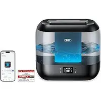 Akhan-tuning Dreo Smart Luftbefeuchter für Schlafzimmer, oben befüllbarer 4L Supergroßer Kühler Nebel Humidifier mit Öl Diffusor und Nachtlicht, 36 Stunden Laufzeit, leiser Ultraschall Luftbefeuchter Zuhause