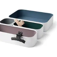 OEM Badezimmer-Organisationsbox Set von 4 - Skandinavisches Design - Metall - Farbenreich