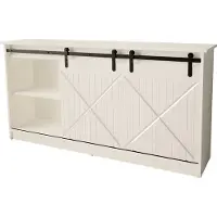 Sonstiges Kommode GRANERO 160 cm WEIß GLANZ gefräster Fronten 2 Schiebetüren MDF Sideboard Highboard Schrank offene Regale Büfett Moderner Cottage-Stil Landhausstil Rustikaler Stil Hochwertiges