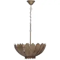 Kayoom Hängeleuchte "Fly Through in Gold, ohne Leuchtmittel, LxBxH: 71 x 71 x 81 cm", braun (goldfarben), H: 81cm, 1 Stk., Leuchten, Hängeleuchte