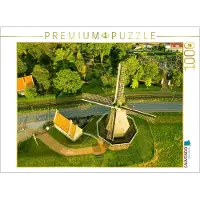 CALVENDO Puzzle Medemblik, Luftbild Mühle De Herder | 1000 Teile Lege-Größe 64 × 48 cm Foto-Puzzle für glückliche Stunden