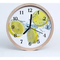 Tulup Holzuhr 20fi cm wanduhr - Zitronen Küche