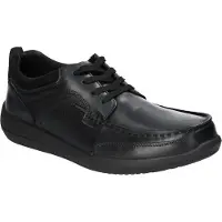 American Club CY138 Herren Lederschuhe, Elegante Herren Lederschuhe, Solide Herrenschuhe, Schwarz 43