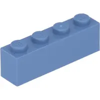 LEGO Original System Bausteine, 1x4 Noppen, Farbe Sandblau, 50er Pack