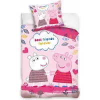 Carbotex Peppa Pig Bettwäsche best friends forever 140 x 200 cm - 60x70cm