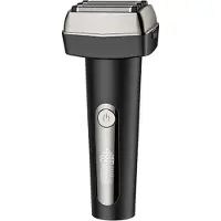 Zelurxx Elektrischer Rasierer Herren 5-Kopf Folienrasierer nass/trocken, LED Display, USB-C, Bart- & Präzisionstrimmer, wasserdicht, Reise-Locks, Schwarz