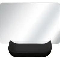 Kleine wolke Kosmetikspiegel "Tray Mirror", schwarz, B:12cm H:17,3cm T:11cm, Glas, Polyresin (Kunststein), Spiegel, Kosmetikspiegel, mit Schmuckschale