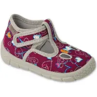 Befado Mädchen Hausschuhe Honey 630p002 Bordo flexible Ultraleicht, Klettverschluss