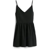 Tommy Hilfiger Sommerkleid Skater DW0DW22345 Schwarz Slim Fit