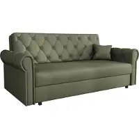 Mirjan 24 Schlafsofa Sofa Viva Roma IV mit Schlaffunktion und Bettkasten, Polstercouch, Stilvoll Polstersofa vom Hersteller (Farbe: Kronos 46)