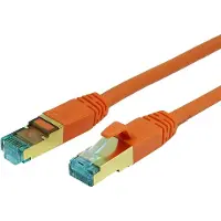 ProfiPatch LAN Kabel Cat8 S/FTP RJ45 Premium Patchkabel 40GB 2000MHz LSZH Ethernet Netzwerkkabel orange 15m