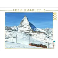 CALVENDO Gornergratbahn vor dem majestätischen Mattherhorn - Foto-Puzzle', 1000 Teile, 1000 Stück(e), Landschaft
