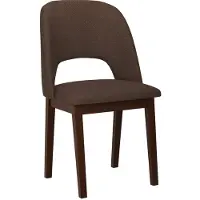 Mirjan 24 Stuhl Monti II, Esszimmerstuhl aus Buchenholz, 45x45x83 cm (Holzfarbe: Nuss, Stofffarbe: Soro 28)