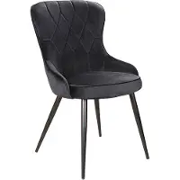 Feldmann-Wohnen Esszimmerstuhl Küchenstuhl Set Lotus schwarz 2er Set