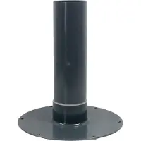 Fleck Flachdach-Unterteil mit Flansch aus Hart PVC DN 100