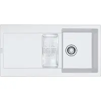 Franke Maris - Fragranit Spülbecken MRG 651, 970x500 mm, weiß Eis 114.0120.249