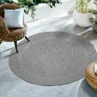 Ayyildiz Hali Outdoor Teppich,Unicolor - Einfarbig,Teppiche im modernen Stil,Küche, Balkon, Terrasse, Garten, Picknick Größe: 160 cm Rund
