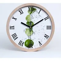 Tulup Holzuhr 20fi cm wanduhr - schwarze Spitzen - Kalk und Wasser