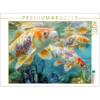CALVENDO Puzzle Kois | 1000 Teile Lege-Größe 64 × 48 cm Foto-Puzzle für glückliche Stunden