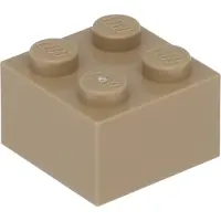 LEGO 2x2 Stein 3003 - 100 Stück Dunkles Beige