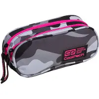 CoolPack Clever Schüleretui mit 2 Fächern Pink Neon 89036CP