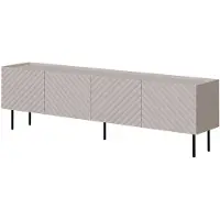 Mirjan 24 TV-Lowboard Lucca 165 3D, TV-Schranke, RTV Schrank mit vier Drehtüren, Standschrank, Wohnzimmer (Farbe: Cashmere)