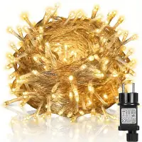 Rosikey 20M LED Lichterkette Strom, Wasserdicht Garden 8 Modi Lichterketten mit Timer Speicherfunktion für Innen Party Hochzeit Balkon Weihnachten, Warmweiß