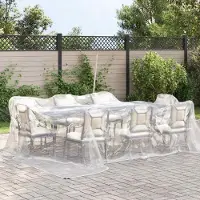 Syfax Transparente Plane mit Ösen 5x5 m Polyethylen