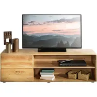 Lomadox Lowboard ca. 149 cm breit modern in massiver Eiche KALAMARIA-69