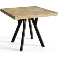 Alpi Möbel Esstisch Ausziehbar Rico 80-130 cm, Artisan, Holzbeine, Modernes Design