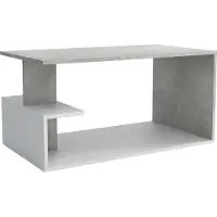 Masseno Couchtisch RICCARDO 90 cm Kaffetisch für Wohnzimmer Sofatisch Wohnzimmertisch Titanfarben