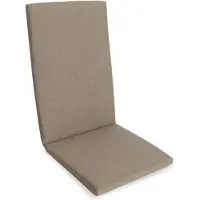 Kettler Herlag Sunny Hochlehner-Auflage 123x50x4 cm – wetterfest, wasserfest & UV-beständig – waschbarer Bezug mit Reißverschluss – Taupe