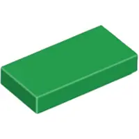 LEGO 1x2 Fliesen 3069 - 50 Stück Grün
