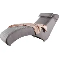 Mirjan 24 Sessel Marlie, Relaxliege mit Kissen, Sitzmöbel, Holzkonstruktion mit Wellenfeder (Farbe: Lisbon Light Grey 03)