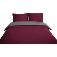 Cofi1453® Microfaser Wende-Bettwäsche mit Reißverschluss, für Einzel- und Doppelbett 200 x 220 cm + 2x 80 x 80 cm