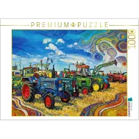 CALVENDO Puzzle Treckerparade | 1000 Teile Lege-Größe 64 × 48 cm Foto-Puzzle für glückliche Stunden