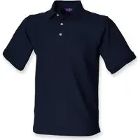 Henbury H410 | Definitive Heavy Herren Poloshirt 65/35 - WRAP - Farbe: Navy - Größe: 4XL