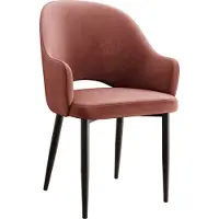 Mirjan 24 Stuhl Rosa, Esszimmerstuhl mit Beine aus Metall, 1 Stück, Modern Kollektion (Farbe: Magic Velvet 2258)