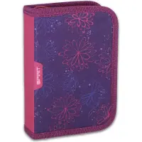 Spirit Schüleretui Blumen Flowers lila 28-teilig
