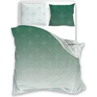 Faro Bettwäsche, Satinbettwäsche, hohe Qualität 160x200 Milagro Verde 023 Grün, Ornamente