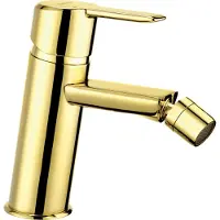 Lomadox Badezimmer Bidetarmatur in gold ARNIKA-30, B/H/T ca. 4,8/14,5/14,5 cm