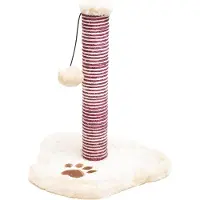 Markenlos Kratzbaum Spielbaum Katzenbaum mit Spielball 39 cm - Beige