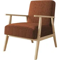 Mirjan 24 Sessel Runoya Cord, Wohnzimmersessel vom Hersteller, Vintage Relaxsessel, Polstersessel (Farbe: Poso 39)