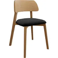 Mirjan 24 Stuhl Dario, Wohnzimmer, Modern Kollektion, Esszimmerstuhl, Holzkonstruktion (Farbe: Magic Velvet 2219, Holzfarbe: Natur)