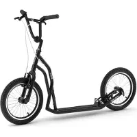 Yedoo Tretroller Steel S1616 Dogscooter Scooter Roller Cityscooter schwarz