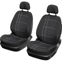 Xlc Sitzbezüge Auto, 2er Set, XLCOVER, Airbag Kompatibel, Schwarz, Inklusive Kopfstützenbezüge