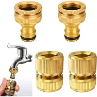OEM Gartenhose schnellkoppelndes Set - Metallanschlüsse - 5 Stück