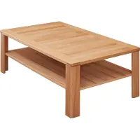 Lomadox Couchtisch, 1 Ablageboden, Gestell Kernbuche massiv NEWTON-36