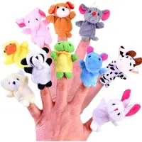 Jokomisiada Tierfingerpuppen, 10 Stück, ZA3675