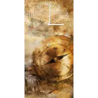 Wallario Design Wanduhr bedruckt, Größe 30 x 60 cm, Motiv: Utensilien der Seefahrt